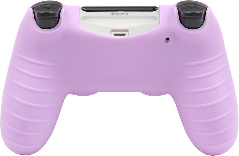 RALAN Purple Controller Skin Silicone for PlayStation 4, Non-Slip Grip Cover Protector Compatible with PS4 Slim/PS4 Pro Controllers with 6 Thumb Grip Caps - Image 4